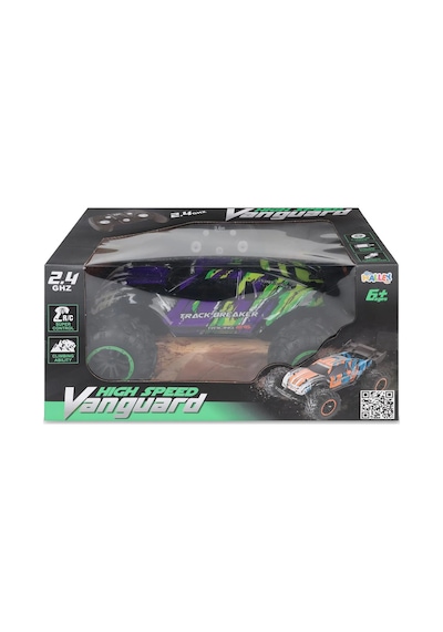 40 Cm Dev Boy 4x4 Uzaktan Kumandalı Araba 1:16 Ölçek Şarjlı Off-road Arazi Aracı Mor Yeşil
