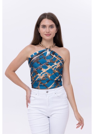 Gece Leoparı Model Fular Bandana Şal Estascarf 70x70 Cm Renkli