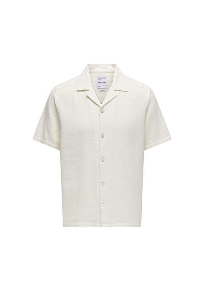 Only & Sons Erkek Waffle Kumaş Yazlık Resort Gömlek - Onsbertil Model" Cok Renklı