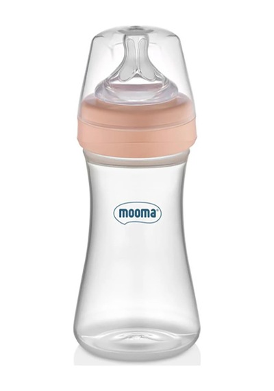 Mooma Biberon 250 Ml 6-18 Ay Orta Akış - Pembe Standart