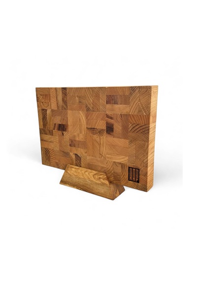 KAF Ahşap Meşe / Kestane (End Grain) Kesme Tahtası Standı