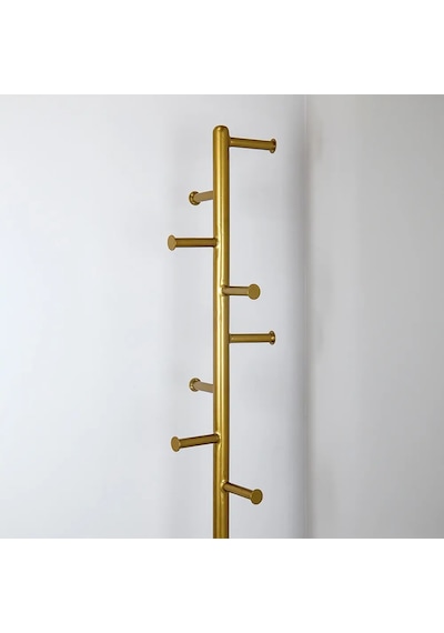 Solid Süper Gold Metal Ayaklı Askılık Gold