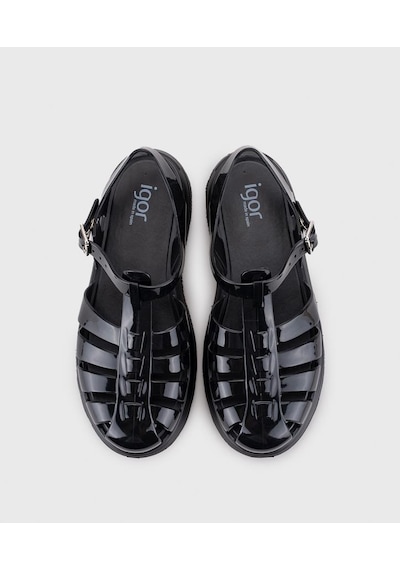 Igor Vega Platform Kadın Siyah Sandalet S10360-002