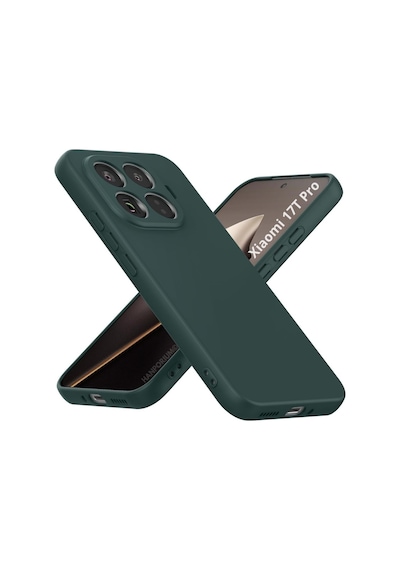 Xiaomi 17t Pro Uyumlu Silikon Kılıf - Pastel Renk Tonu Kamera Korumalı Esnek Kapak - Yeşil