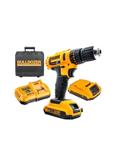 Bulldozer GSR 24 V 5 Ah Li-ion Çift Akülü Darbesiz Şarjlı Vidalama