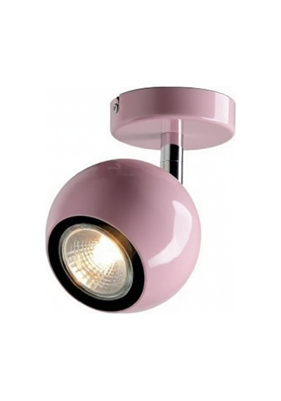 Bebe Pembe Gu10 Duy Led Küre Aplik Krom Detaylı Hareketli Başlık Siyah