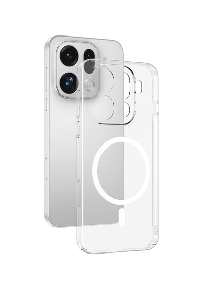 Oppo Find X9 Pro Kılıf Sararmaz Ultra İnce Sert Mika Magsafe Kamera Yükseltili Celikaksesuar Şeffaf