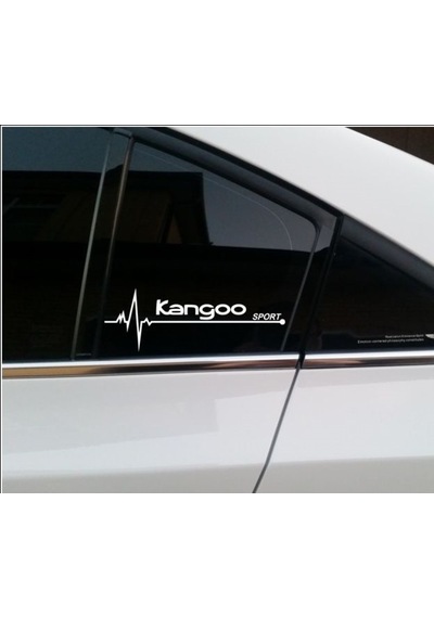 Oto Sticker Renault Kangoo Nabız Kalp Atışı Sticker 2 Adet