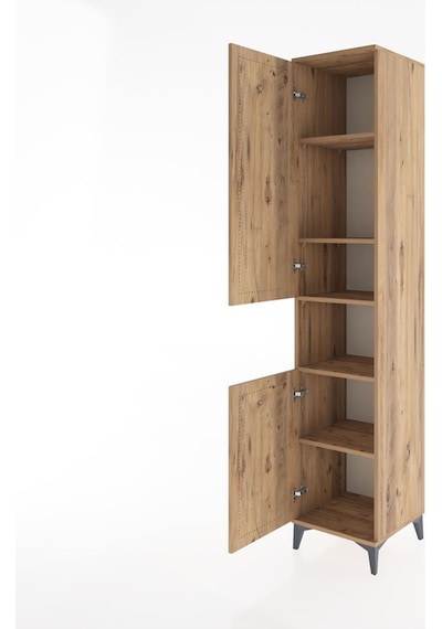 Hyperion Dolap 5 Raflı 2 Kapaklı 44x44x221 Çam-çam Çam