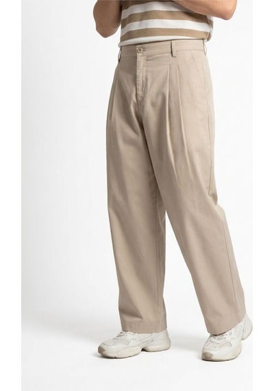 Baggy Fit Erkek Pantolon Taş