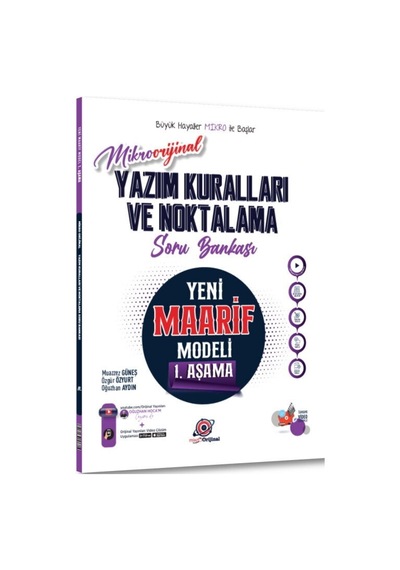 Orijinal Mikro Yazım Kuralları Ve Noktalama Maarif Model Soru Bankası