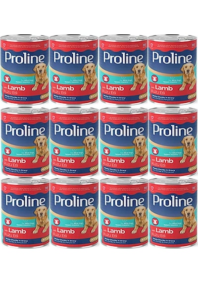 Pro Line Kuzu Etli Yetişkin Köpek Konservesi 12 x 400 G