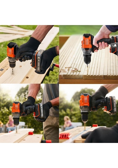 Black+Decker BCD382D2XK 18 V 2.0 Ah Çift Akülü Delme Vidalama