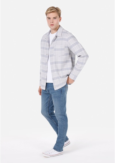 Colin's Colins Mavi Erkek Shacket Cl1072026 Q1.v1 Lbl Açık Mavi
