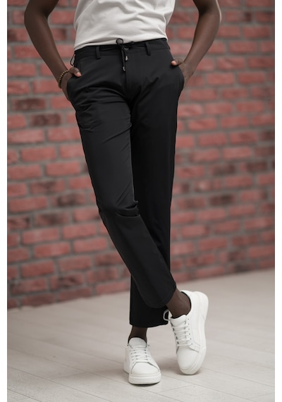 Paul Martin Regular Fit Likralı Paraşüt Kumaş Beli İplikli Ve Lastikli Jogger Pantolon Siyah Paul Martin Regular Fit Likralı Paraşüt Kumaş Beli İplikli Ve Lastikli Jogger Pantolon Siyah