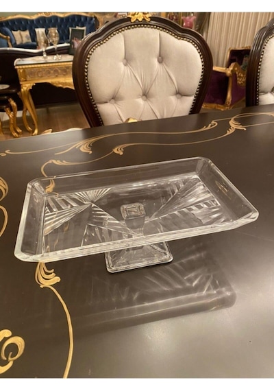 Paşabahçe 950008 Madlen Crystallin Dikdörtgen Ayaklı Servis Tabağı Fma06015