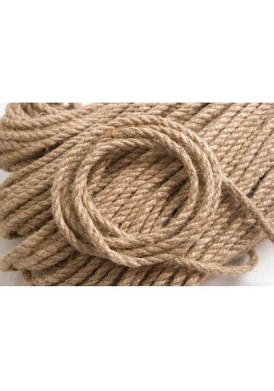 Jüt Halat Dekor İpi 5 Mm 10 Metre İp Halat İp Hasır İp Jüt Kendir İp