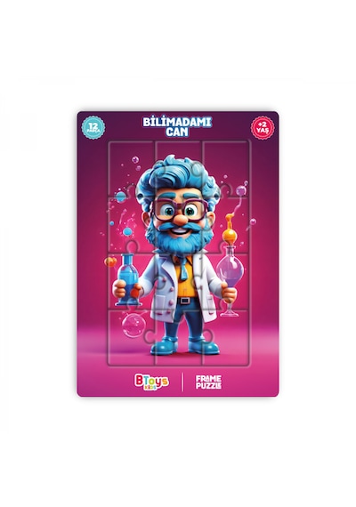 Btoys 5 Adet Lisanslı 12 Parça Can Serisi Puzzle