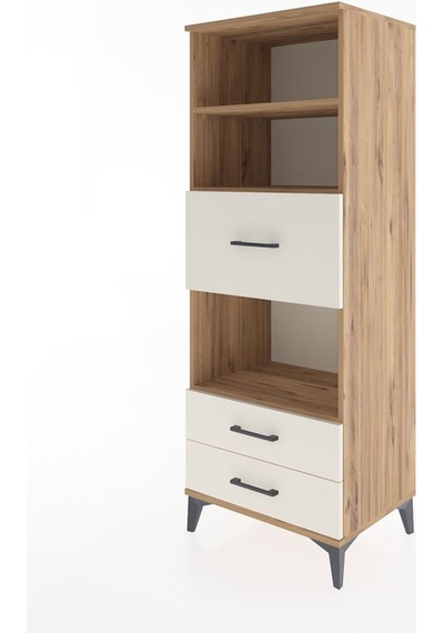 Hyperion Dolap 3 Raflı 3 Çekmeceli 60x44x163 Çam-aytaşı Çam