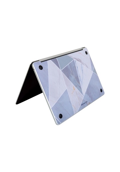 Apple Uyumlu Macbook Air M1 Kılıf Marble14 Kaplama Yapıştırma Sticker Laptop Koruyucu A2337 İle Siyah