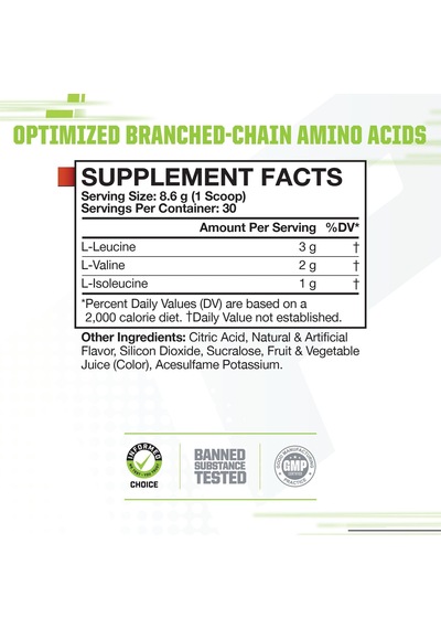 Musclepharm Mp Essentials Bcaa 30 Servis 258 G