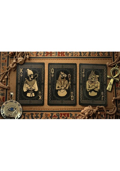 Egypt Mythology Black Edition Pharaoh Dark Gray Oyun İskambil Kartı