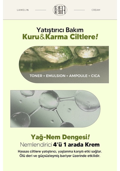 Lamelin Yatıştırıcı ve Onarıcı Centella Bakım Kremi Lamelin Cica 4 in 1 Cream 100 ML