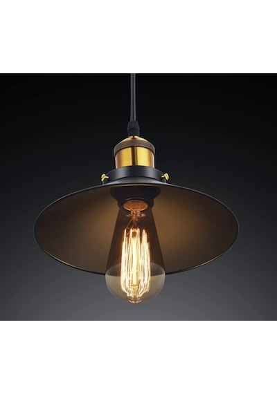 Mylights Retro Tekli Rustik Metal Sarkıt Avize 23 Cm En Çok Renkli