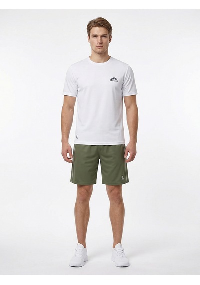 Orendahill Erkek Spor Şort Hızlı Kuruyan Esnek Regular Fit Trim Biyeli Activewear Haki