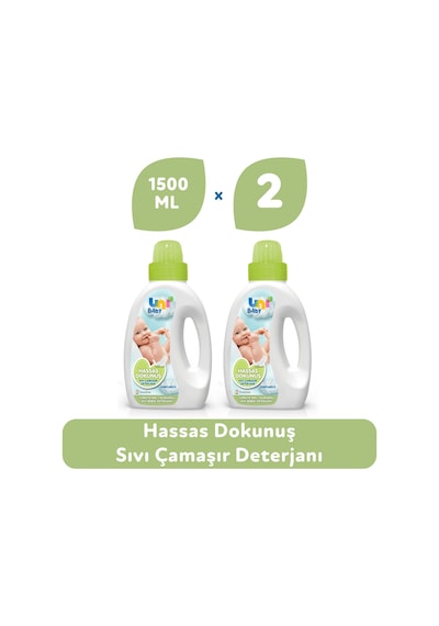 Uni Baby Hassas Dokunuş Sıvı Çamaşır Deterjanı 2 x 1500 ML