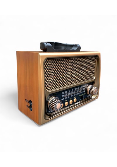 Rt-675 Nostaljik Solar Panelli Radyo 3 Bant Trend Nostalji Radyo