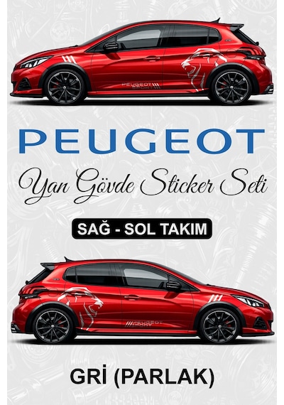 Peugeot Sport Yan Gövde Sticker Seti Griparlak - 853572230