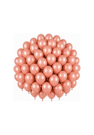 Rose Gold Renk Lateks Pastel Balon 30 Cm - 50 Adet Açık Pembe
