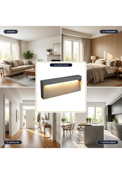 Jupıter Antrasit Led Bahçe Aplik - Lw987 Diğer