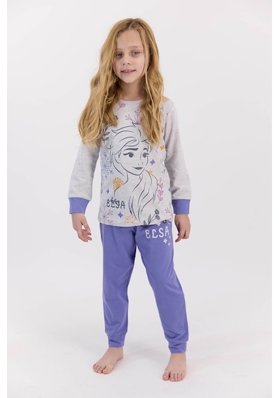Frozen Lisanslı Elsa Karmelanj Kız Çocuk Pijama Takımı 5274-27950 Kar Melanj