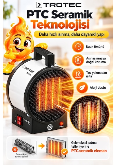 Trotec TDS 10 M Seramik Isıtıcı