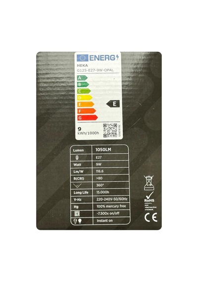 9w 67w 3000k Sarı Işık E27 Duylu Led Glop G125 Ampul, 4 Adet Diğer