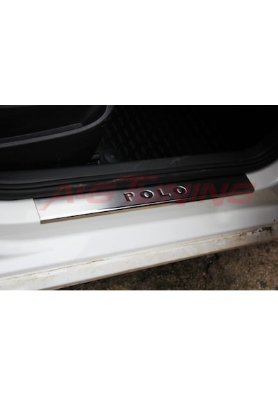 Volkswagen Polo 6R Krom Kapı Eşiği 2009 2017 4Kapı Paslanmaz Çeli N11.458