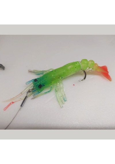 Aldos Karides Sahte Silikon Shrimp Balık Yemi Silikon Karides 7,62 Cm 6,5 Gr