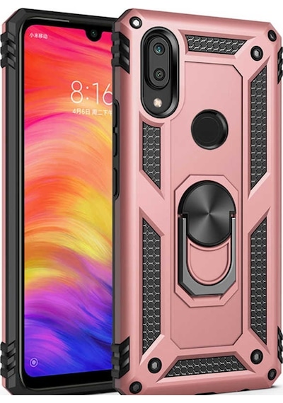 Huawei P Smart 2019 Yüzüklü Standli Vega Kilif Ekran Koruyucu 510330881