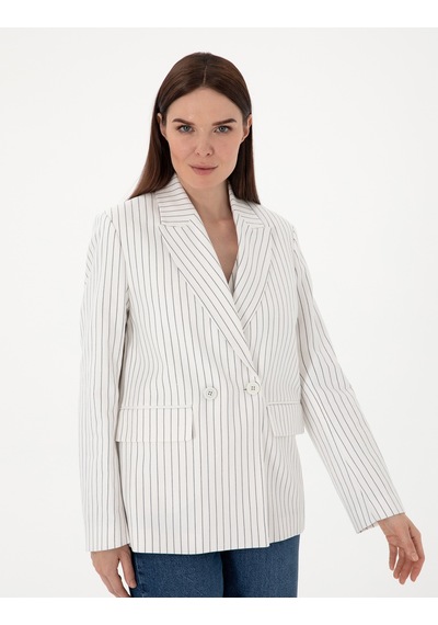 Pierre Cardin Kadın Ekru Ceket 50300067-vr019