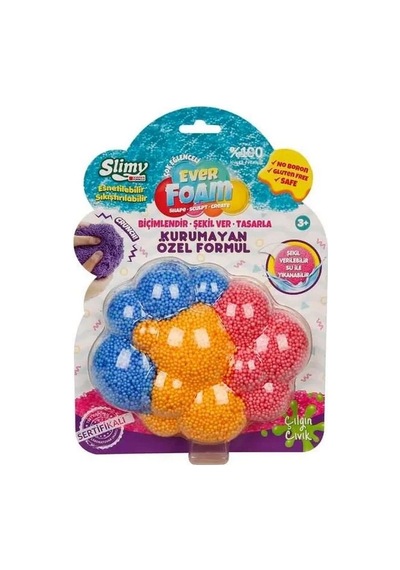 Ever Foam 3 Renkli Slime Mavi