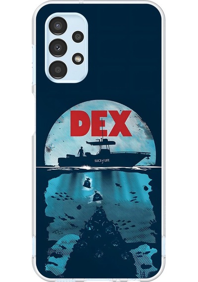 Samsung Galaxy A13 Uyumlu Şeffaf Kılıf Dexter Tasarımlı