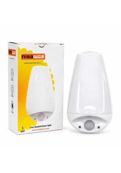 E27 - Ip20 Soft 0,4w - 50w Çınar Sensörlü Led Aplik Duvar Lambası E2003-2 Çok Renkli
