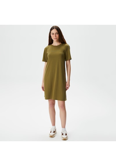 Nautica Kadın Yeşil Relaxed Fit Kısa Kollu Elbise Düz 45d412t Yeşil