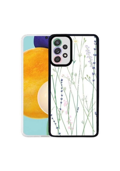Zore Samsung Galaxy Uyumlu A72 Kılıf Omsy M-fit Desenli Kapak - Flower No4