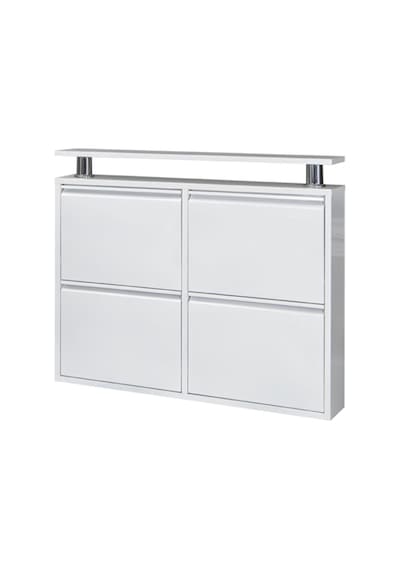 Kaser Metal 2+2'Li Metal Ayakkabılık Beyaz