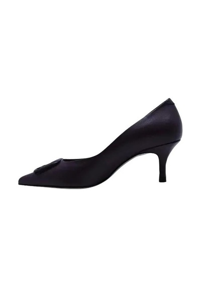 Poletto Hakiki Deri Mor Ayakkabı Stiletto 9841 41-1267 Mor