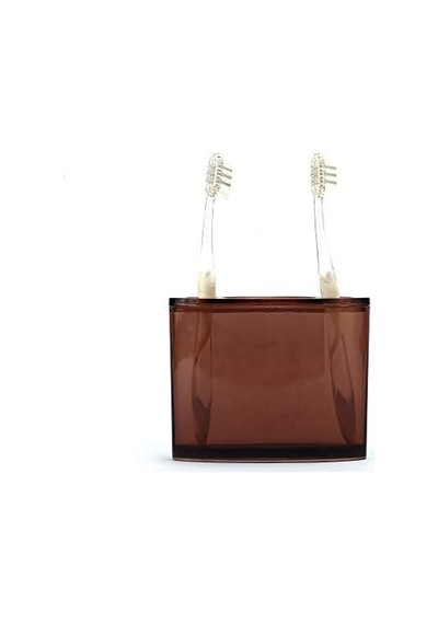 Diş Fırçalık Kahverengi Akrilik Model Siyah