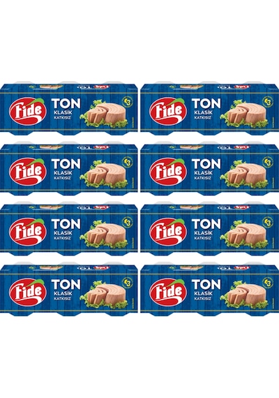 Fide Klasik Ton Balığı  Stant Koli 24 x 80 G